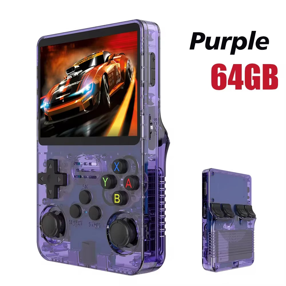Open Source Retro Handheld Video Game Console Linux System 3.5 Inch IPS Screen Portable Pocket Video Player 64GB 128G Games