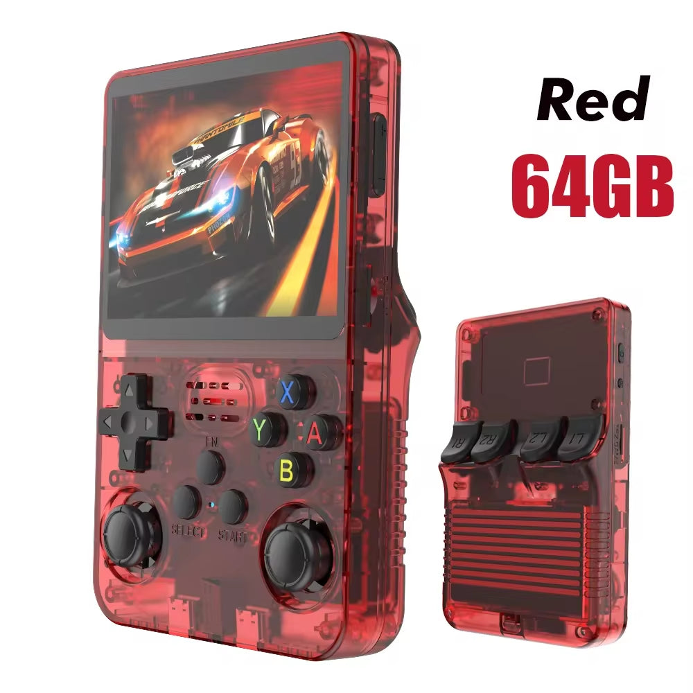 Open Source Retro Handheld Video Game Console Linux System 3.5 Inch IPS Screen Portable Pocket Video Player 64GB 128G Games