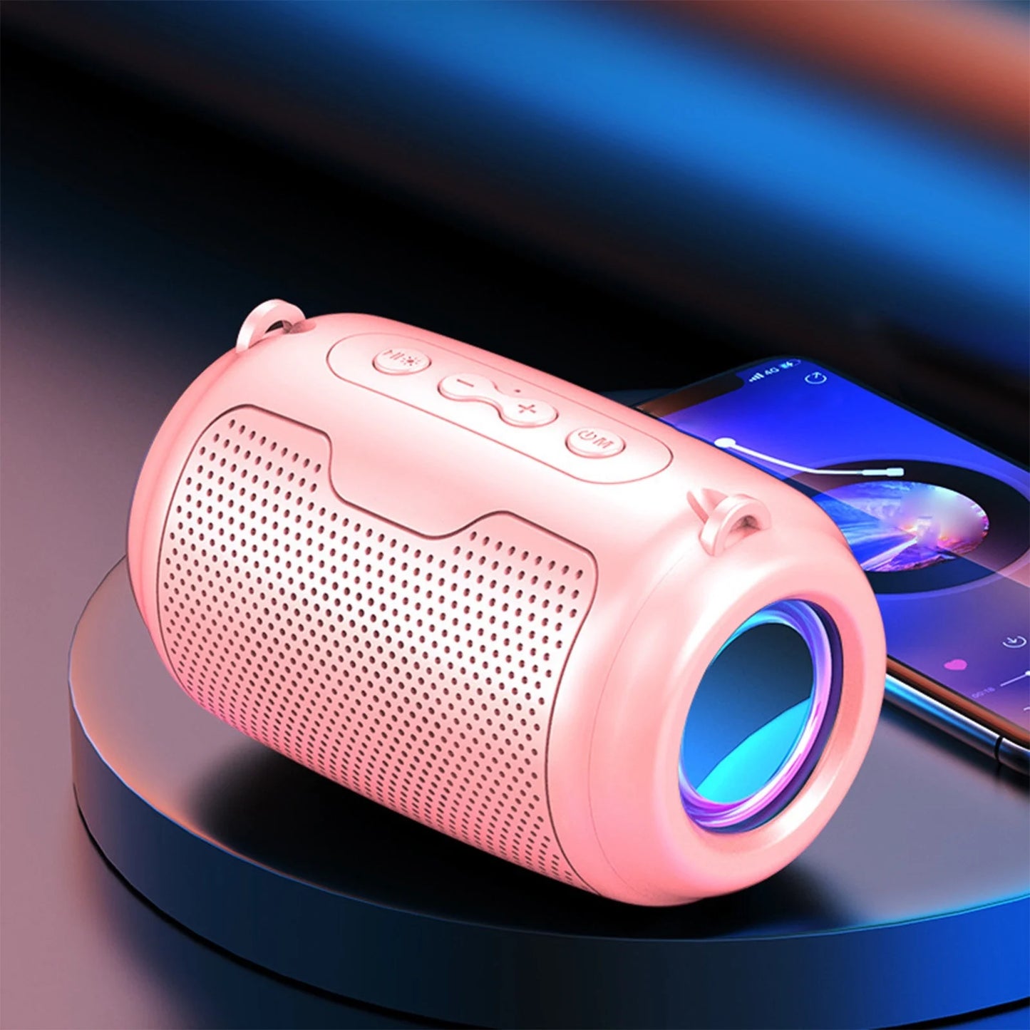 Up to 65% Off! Bluetooth Speakers Bluetooth 5.0 Colorful Streamer Mini Audio Outdoor Portable Bluetooth Audio Subwoofer Surround Sound Hifi Speaker Computer Speakers