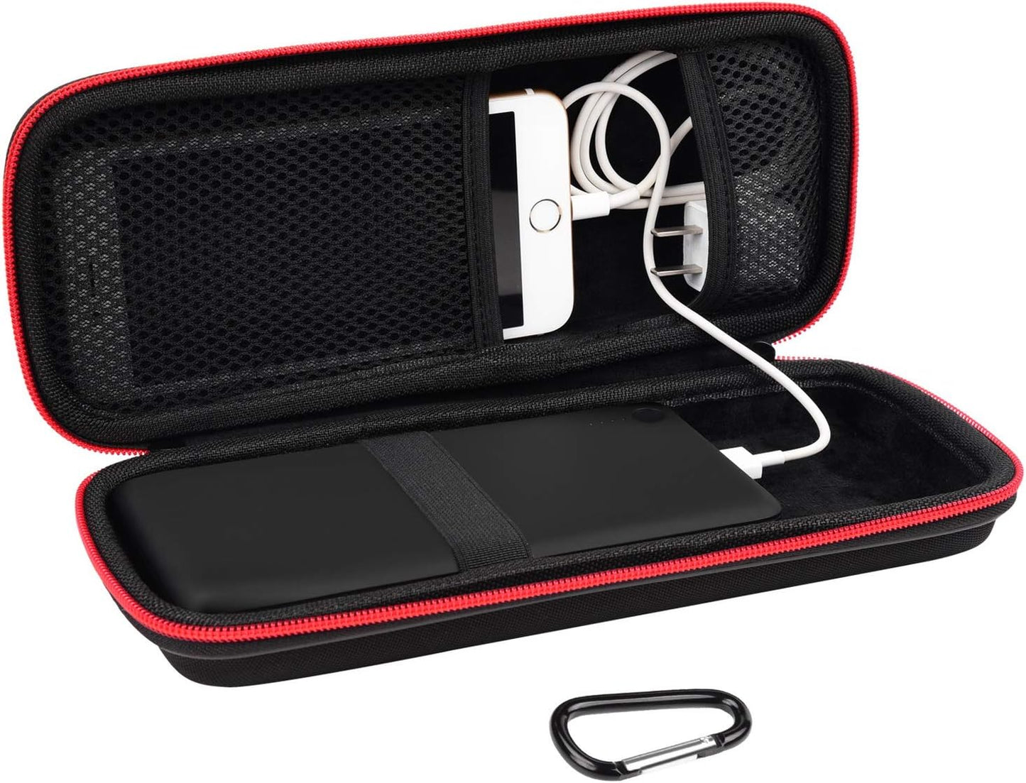 Hard Travel Case Fit for Ravpower 26800/20100/20000Mah, Anker Power Core 26800Mah/Powercore +26800Mah, Dulla M50000 Power Bank 12000Mah, ROMOSS 30000Mah, Lab599 Tx500 Radio by (Large Black)