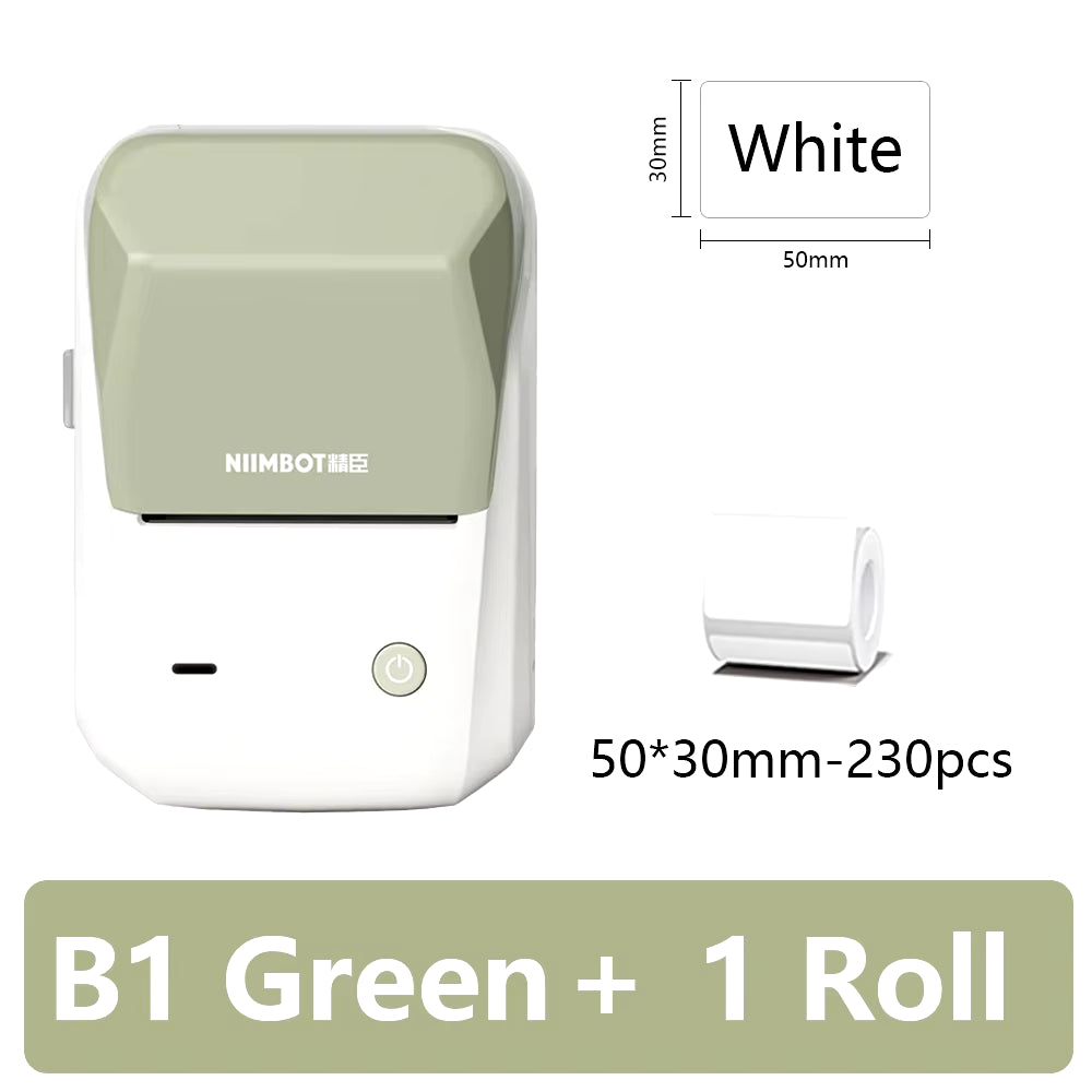 B1 Portable Label Printer Mini Thermal Self-Adhesive Sticker Printer Mobile Pocket Tag Price UV Label Sticker Printer