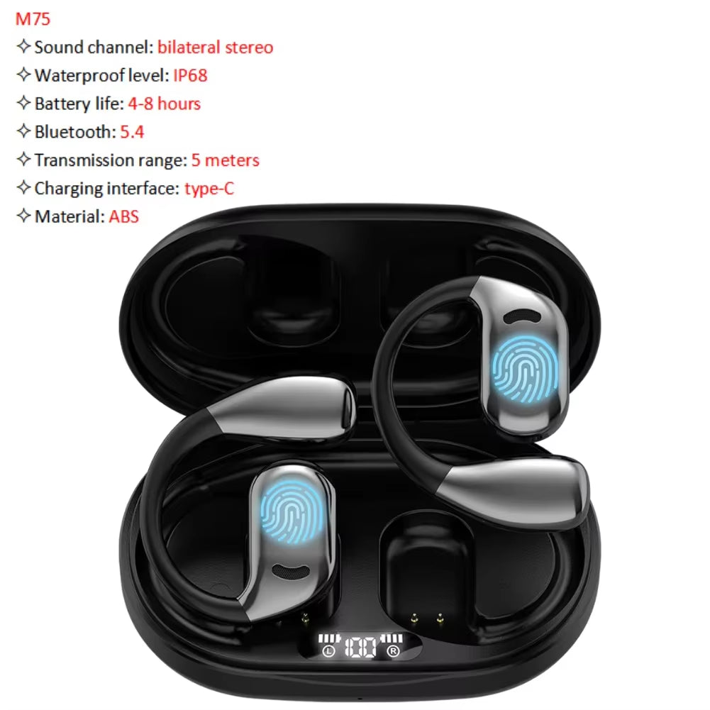 Wireless Bluetooth Translator Headphones 144 Languages Translation Headset Two-Way Translator Earbuds for Business Travel