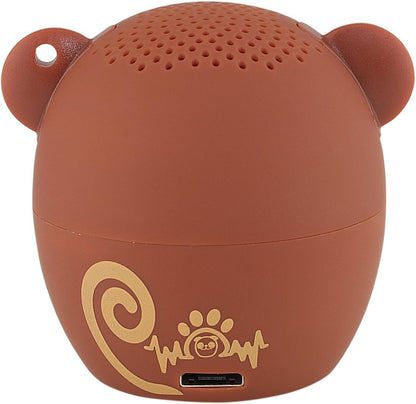 Mini Bluetooth Animal Wireless Speaker for Kids of All Ages - True Wireless Stereo – Pair with Another TWS Pet for Powerful Rich Room-Filling Sound (GOGO Bananas-Monkey)