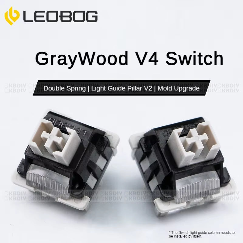 Graywood V4 V3 Switch Linear POM HIFI Switches for Custom Mechanical Keyboard KIT 3/5Pin DIY Gaming Accessories GMK67